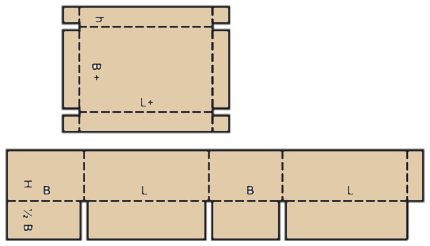 Plan à plat FEFCO 312