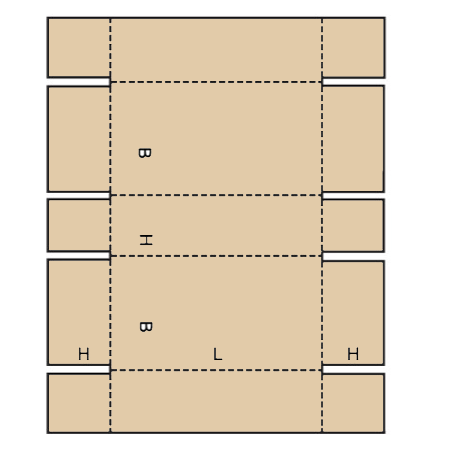 Plan à plat FEFCO 409