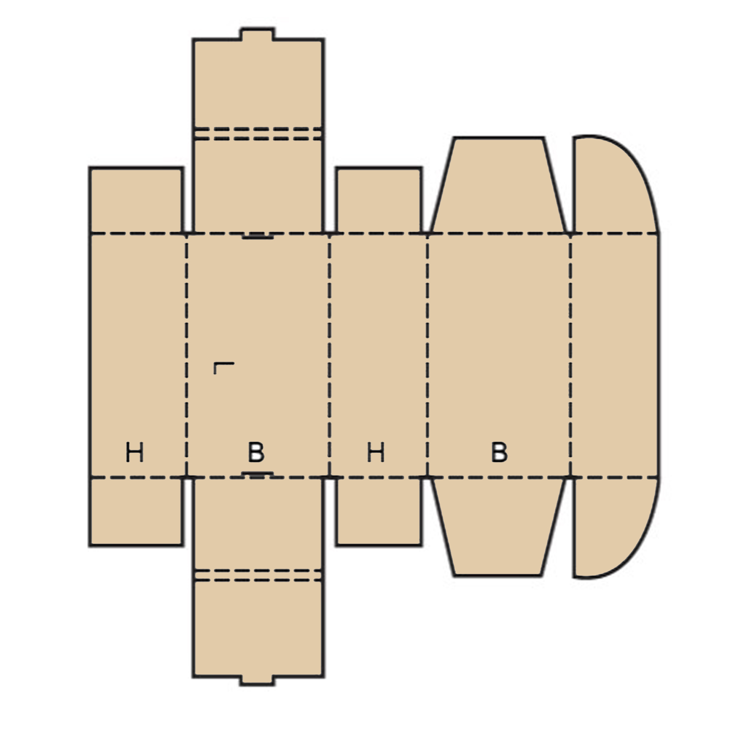 Plan à plat FEFCO 427