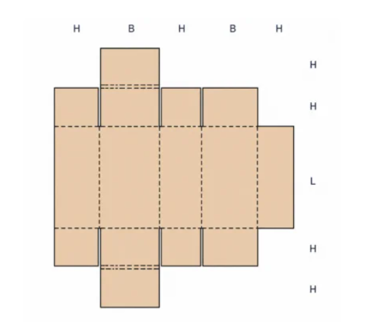 Plan à plat FEFCO 427