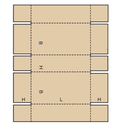 Boite d'emballage carrée sur-mesure à bords renforcés – Image 2