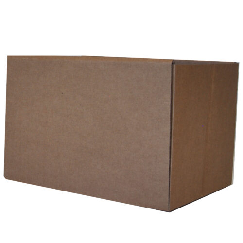 Caisse carton carrée sur-mesure, autobloquante, double cannelure – Image 3
