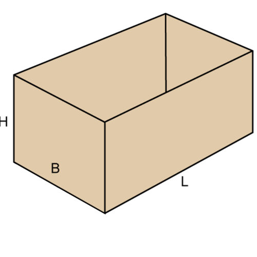 Demi-caisse américaine, sur-mesure, simple cannelure ecru