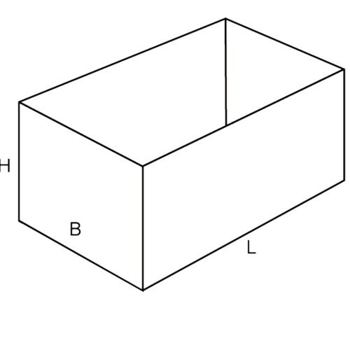 Demi-caisse américaine, sur-mesure, simple cannelure blanc