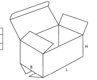 Boite postale sur-mesure à rabat, simple cannelure blanc