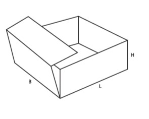 Caisse carton sur-mesure, autobloquante, simple cannelure blanc