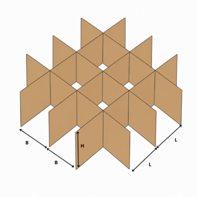 Croisillons avec cases de dimensions différentes