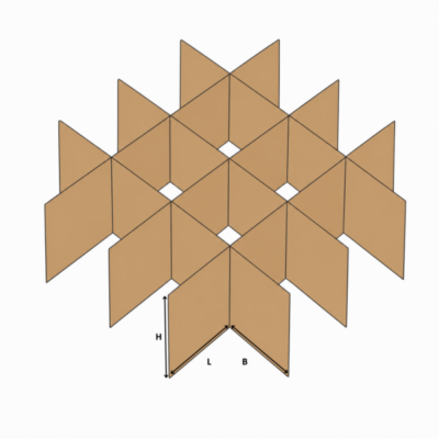 Croisillons avec cases de même dimensions